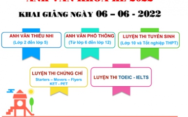 LỊCH KHAI GIẢNG KHÓA HÈ 2022